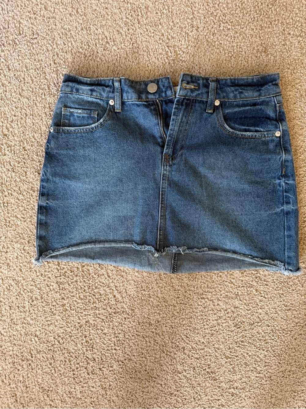Ashley Mason Dark Blue Denim Mini Skirt